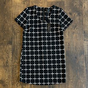 Romeo & Juliet Couture Black and White Grid Dress